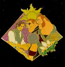 Disney Fantasy Pin- Flynn Rider Bravery Tangled LE Limited Edition 3” picture