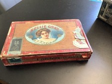 Vintage Nellie Gray Wood Cigar Box Pennsylvania District 9 picture