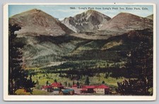 Postcard Long's Peak and Long's Peak Inn Estes Park Colorado picture