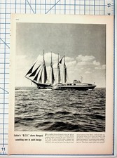 Vintage Fokker Q.E.D. Yacht Newport RI Magazine Clipping Photo Art Ephemera picture