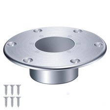 TonGass 131112 RV Pedestal Base with 6 Mounting Screws | Round Aluminum Trailer picture
