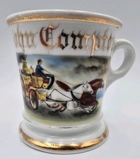 John Compton Fire Pumper Occupational Shaving Mug Koken Morphy 2009 Lot 2231 picture