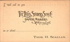 1880s U.S. Postal Card 1ct Ulysses S. Grant & Louis Sniders Sons Co. Cincinnati picture