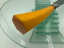 VTG Butterscotch Bakelite Handle Carving Knife stainless steel USA 13” picture