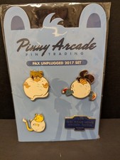 Pinny Arcade/Penny Arcade Pin PAX Unplugged 2017 Philly PA Set picture