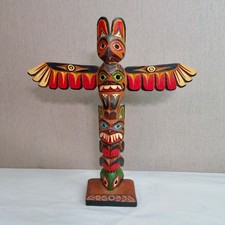 1940'S-50'S IDA WILLIAMS FAMILY TOTEM POLE CARVING - VANCOUVER ISLAND BC 13