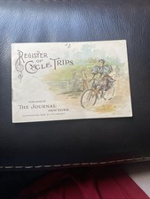 Vintage Register Of Cycle Trips (1896)   Long Island D. F. Home Record picture