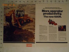 1981 J.I. Case Tenneco CO construction Equipment 680H Backhoe print AD Racine WI picture