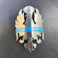 VINTAGE Bianchi BICYCLE HEAD BADGE BIKE emblem badge logo RARE picture