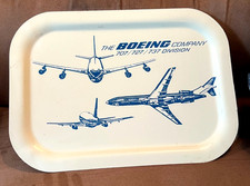 1974 Boeing Company 707/727/737 Division Serving Tray Seattle New metal tray picture
