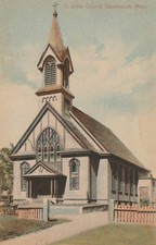 c1907-1915 Swampscott MA St. John the Evangelist Catholic Church. Leighton Co PC picture