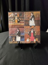 Vintage Guy Buffet Les Barmen Cocktail Napkins Set 4 Packs Creative Arts NIP picture