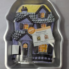 New Vintage Wilton Halloween Haunted House AluminumCake Pan picture