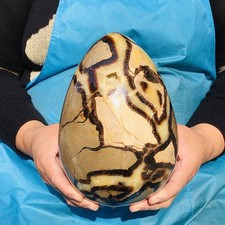 9.54LB Natural Septarian Dragon Stone Quartz egg Crystal Ball Reiki Healing picture