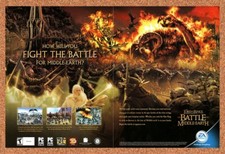 2004 Lord Of The Rings Battle For Middle-Earth PC Balrog Original Ad / Promo v1 picture