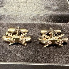 USMC ANGLICO Cuff Links – Gold-Tone Pair Limited Stock picture