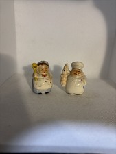 Vintage Chef And Baker Salt And Pepper Shakers Japan 40s 50s picture