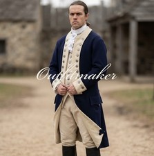 New Blue &Buff Military American Revolution War Regimental Soldier War Blue Wool picture