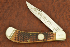 CASE XX USA 1/4000 1991 ROGERS BONE JUMBO SADDLEHORN KNIFE 61100 SS NKCA (36548) picture