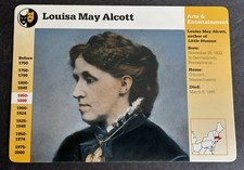 Louisa May Alcott author of Little Women , Grolier  Collector Card picture