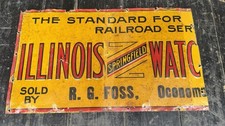 Original Springfield Illinois Watches Railroad Embossed Sign Pocket Watch picture