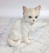 Vtg 1950s Lefton White Persian Kitty Cat Figurine 5.5