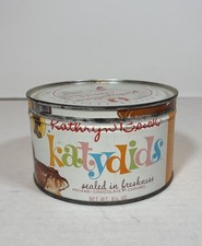 VTG Kathryn Beich Katydids Candy Metal CAN ONLY Round 9 Ounces Bloomington,IL  picture