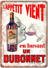 L'Appétit vient en buvant un Dubonnet Liquor Poster Retro Look Sign E983 picture
