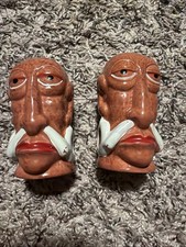 Mr. Bali Hai Tiki Headhunter Novelty Bar Salt & Pepper Shakers picture