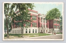 Postcard High School in Port Huron, Michigan ~ 1911 picture