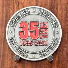 IEM 35 Years Of Innovation Safe Secure Resilient Challenge Coin  W#24 picture