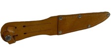 4” Leather Knife Sheath Fixed Blade ( Skinner Style ) Made In Germany NOS picture