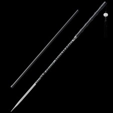 Reversible Chinese Staff‑Sword Collectible Mace‑Spear Manganese Steel Blade picture