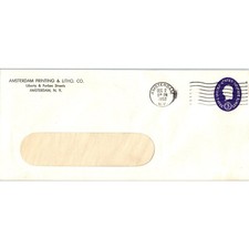 1952 Amsterdam Printing & Litho Co NY Postal Cover Envelope L3-6 picture