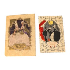 Lot of 2 Vintage Valentine’s Day Cards  Romantic Verse circa 1922-1928 picture