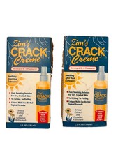 Vintage 1999 Zim’s Crack Creme Original 5 oz Lot of 2 NOS w/ Boxes & Pumps picture