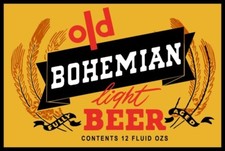 Old Bohemian Fully Aged Light Beer NEW Metal Sign - 24