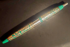 Vintage Morrison's Short Ballpoint Pen with Sterling Silver Floral Overlay  picture