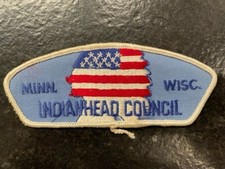 Indianhead Council shoulder patch CSP t-1 FIRST ISSUE, merged,  picture