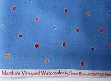 Scarce 2007 SUSAN BRANCH for RJR FABRICS Martha's Vineyard Watercolor picture