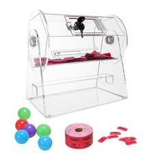 Uimoso Acrylic Raffle Drum for 2500 Tickets or 100 Bingo Balls picture
