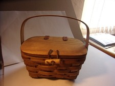 Collectible Small Longaberger  Handled Storage Basket - 1983 - Exc -$12 s/h picture