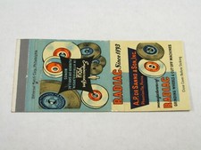 AH190 Matchbook Cover Radiac Phoenixville PA Pennsylvania Grinding wheels picture