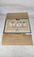 1936 Dionne Quintuplet’s Original Calendar CONOCO TOWER SERVICE STATION Montana picture