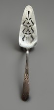 Cake Pie Server King Edward Silverplate National Silver 10” 1936 1951 Floral L3 picture