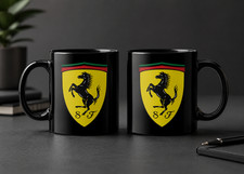 Ferrari Car Logo Black Coffee Mug picture