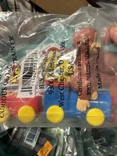 Curious George On Train PVC Figure Cake Topper Bakery Crafts With Stickers picture