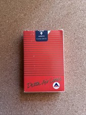 Vintage Delta Airlines Red Playing Cards Sealed NIB Aviation Advertising picture