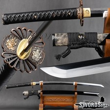 Top Graded Japanese Samurai Katana Sword Clay Tempered Folded Steel Kobuse Blade picture