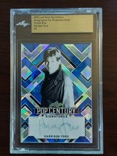 2022 Leaf Metal HARRISON FORD 1/1 Pop Century Pre-Production Proof Auto Signed picture